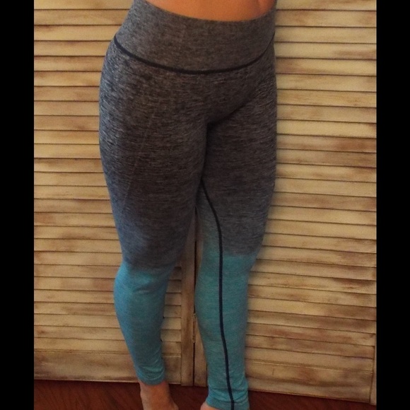 Ombré Leggings Stretch Yoga Pants Gym Workout - Picture 4 of 8